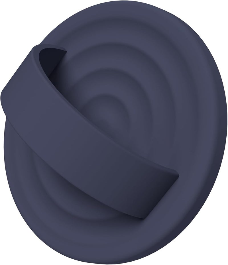 COFFKER Magnetic Phone Grip Ring Holder, Liquid Silicone Magnet Cell Phone Grip Finger Loop, Compatible with Magsafe, Back of Phone for iPhone 17/16/15/14/13/12 Series, Midnight Blue - Image 1